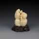 Qing Dynasty Hetian jade Carving Character scene Decoration - photo 1