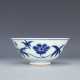 Ming Dynasty Blue and white Sunflower pattern tea bowl - фото 1