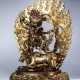 Tibetan Buddhist statues Gilt Bronze Guardian God - photo 1