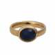Ring mit Saphir, ovaler Cabochon ca. 8x7 mm, - Foto 1