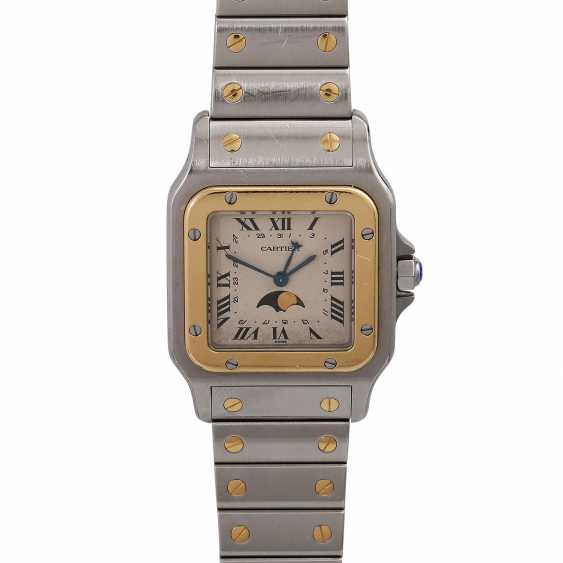 Auction Cartier Santos Curved Moon Phase Damenuhr Ref 119901 Buy Online By Veryimportantlot Com Auction Catalog Jewelry Watches Porcelain Silver Watches And Accessories From 07 09 2019 Photo Price Auction Lot 413