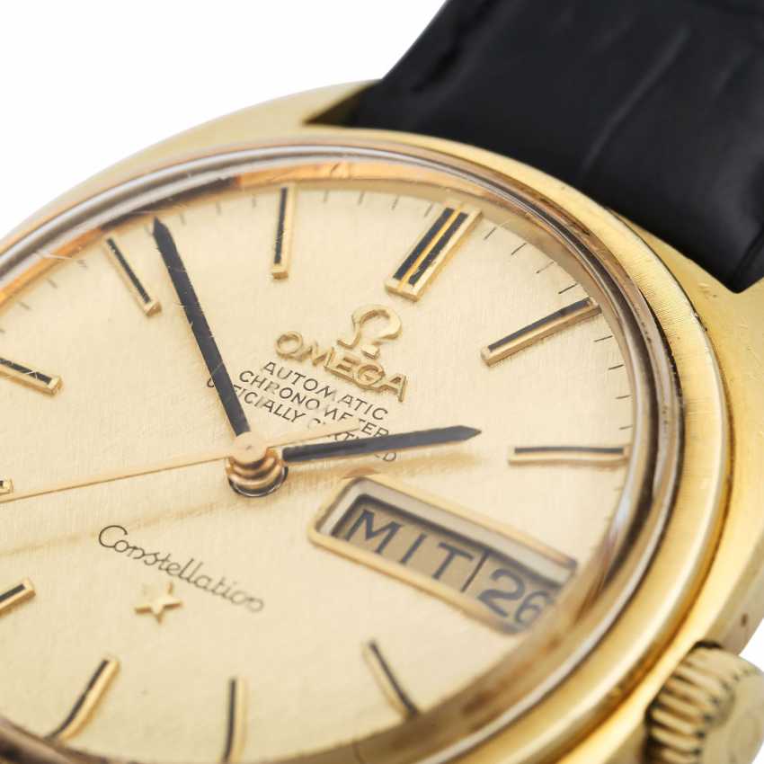 vintage omega constellation 18k gold watch price