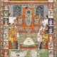 Großes indisches Rollbild mit der Darstellung Krishnas - photo 1