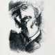 Marc Chagall. Homme souriant à la tête penchée - Foto 1