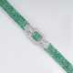 Hochkarätiges Smaragd-Brillant-Armband im Art-déco Stil - Foto 1