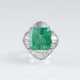 Hochfeiner Kolumbianischer Smaragd-Ring mit Diamant-Besatz - фото 1