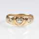 Gold-Ring mit Herzdiamant - Foto 1