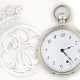 Taschenuhr: sehr seltene, hochkomplizierte Zylinderuhr mit Minutenrepetition und Musikwerk, ehemaliger Adelsbesitz, Schweiz um 1820 - photo 1