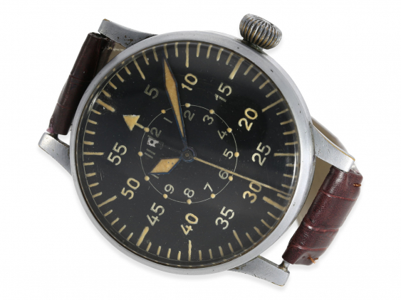Armbanduhr: seltene Flieger-Beobachtungsuhr der Luftwaffe, Laco 17106 ...