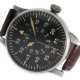 Armbanduhr: seltene Flieger-Beobachtungsuhr der Luftwaffe, Laco 17106, 40er Jahre - Foto 1