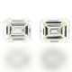 Diamant: Paar Emerald-Cut Diamanten von sehr schöner Qualität, W/VS, zusammen ca. 1,3ct - фото 1