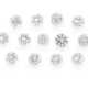 Brillant: Konvolut von 13 feinsten Brillanten in Spitzenqualität, ca. 1,39ct - Foto 1