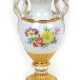 Meissen Schlangenhenkel Vase *Blütenbouquet* - photo 1