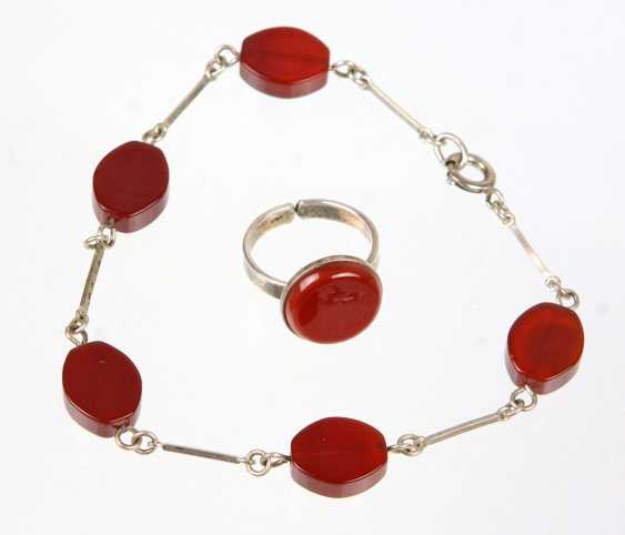 Encheres Bracelet Et Bague Avec Cornaline Acheter En Ligne