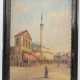 BEZ. B.ZENIGEV, Marktplatz vor Moschee, Öl/Leinwand/Platte, 20. Jahrhundert - Foto 1
