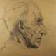 Anonymer Künstler 20 Jahrhundert, Porträt eines älteren Mannes im Profil - photo 1
