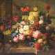 Großes Blumenstillleben im Stil der niederländischen Mahlschule, 20 Jahrhundert - Foto 1