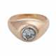 Ring mit Altschliffdiamant ca. 0,8 ct, - Foto 1