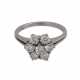 Ring mit 7 Brillanten, zusammen ca. 1,07 ct (punz.) FW (G)/VS - Foto 1