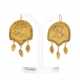 Paar Gold-Ohrhänger im antiken Stil - Foto 1