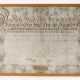 Gerahmte Urkunde 1755 von Herzog Friedrich zu Sachsen - фото 1