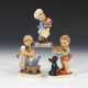 3 HUMMEL-Figuren: Mädchen beim Teigrühren, Bäckersjunge, Knabe mit Kuchen und - фото 1