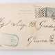 Italien 15 Cent. 1863 König, auf Brief vom Ersttag des Rauten-Versuchsstempel, - фото 1