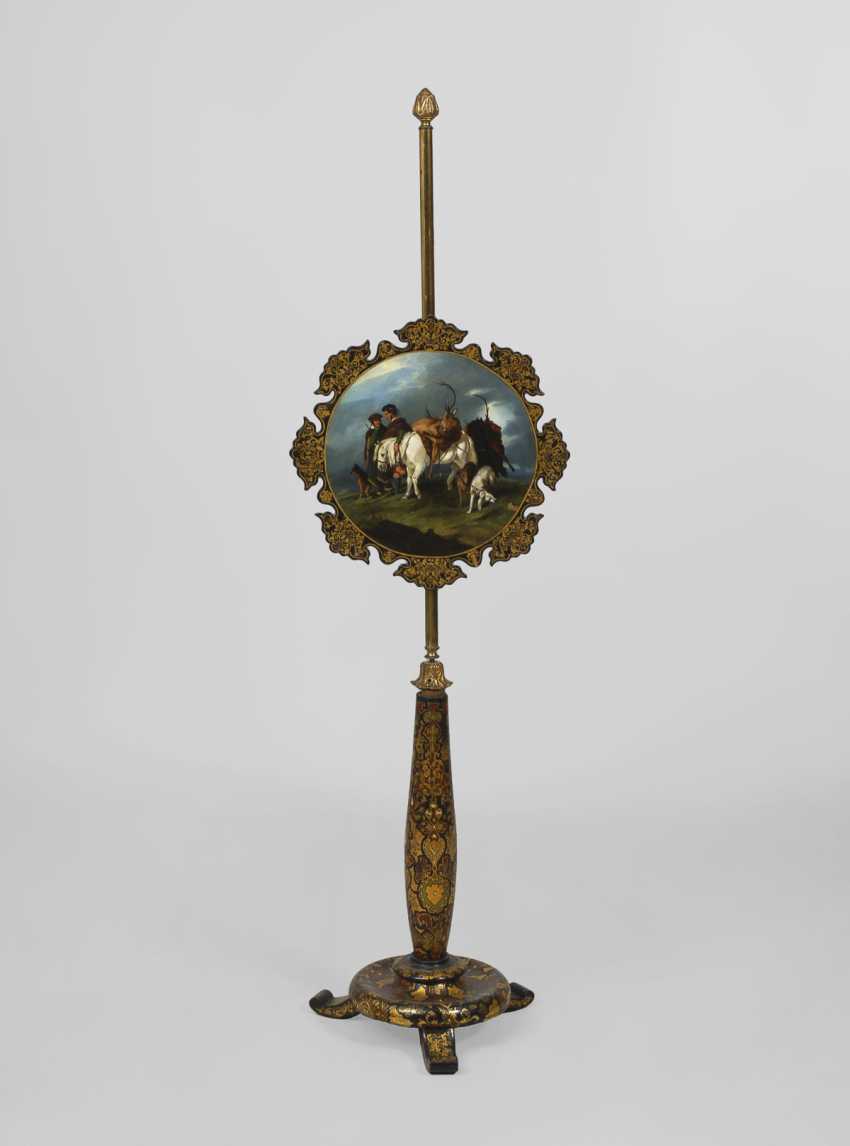 Auction Lot 4785 Decorative Fireplace Screen With Hunting