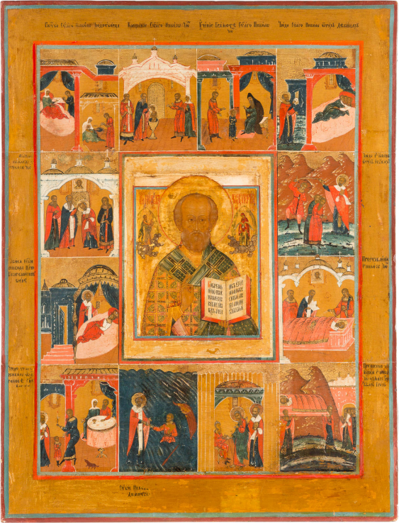 MONUMENTALE VITAIKONE DES HEILIGEN NIKOLAUS VON MYRA — Katalog 97III
