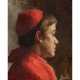 BOUCHÉ? (undeutlich signiert, Maler/in 19./20. Jahrhundert), "Portrait eines jungen Kardinals", - фото 1