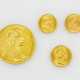 Österreich/GOLD - Lot aus 4 Münzen, Gesamtfeingewicht ca. 25,5 g, - photo 1