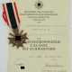 Kriegsverdienstkreuz, 2. Klasse mit Schwertern und Urkunde für einen Unteroffizier im Stab / F.B.B. 10. - фото 1