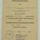 Verwundetenabzeichen, 1939, Schwarz Urkunde für einen Oberzahlmeister im Stab der 95 Infanterie-Division - 24. Mai 1945. - photo 1