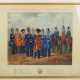 Russland: Litographie der kaiserlichen Garde um 1850. - фото 1