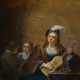 Teniers, David d.J.. Gitarre spielende, junge Dame mit Kindern beim Seifenblasen - photo 1