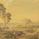 Tielker, Johann Friedrich. Blick auf das alte Athen mit der Akropolis über den Häusern der Stadt - Foto 1