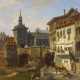 Wilberg, Christian Johannes. Blick auf das Rathaus in Bamberg mit Blick über die Pegnitz - Foto 1