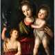 Sehr grosses Tafelbild der Madonna mit Jesuskind und Johannesknaben - Foto 1