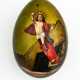 Lack-Osterei mit Auferstehung Jesu und rückseitigen Symbolen - Foto 1