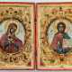 Bezauberndes Hochzeits-Diptychon mit Gottesmutter und Christus Pantokrator - Foto 1