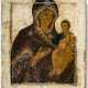 Doppelseitige Ikone mit der Gottesmutter von Smolensk und Anastasis - photo 1