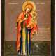 Äusserst seltene Ikone der Gottesmutter von Tichvin mit dem Titulus "Maria die Mutter Christi des Königs von Nazareth" - Foto 1