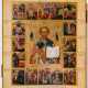 Hervorragend gemalte Ikone des heiligen Nikolaus mit 16 Szenen seiner Vita - photo 1
