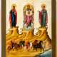 Sehr grosse Ikone des heiligen Erzengels Michael mit den heiligen Pferdepatronen Florus und Laurus - photo 1