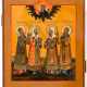 Seltene Ikone der vier heiligen Metropoliten von Moskau: heiligen Jonah, heiligen Peter, heiligen Alexius und heiligen Philipp - photo 1