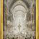 Innenansicht der Cappella Paolina im Vatikan, Gouache, 19. Jahrhundert - Foto 1