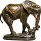 Bronzeskulptur eines Elefanten, Alfred Barye (1839 - 1882), Frankreich, 19. Jahrhundert - Foto 1