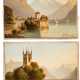 Zwei Landschaftsbilder, Schweiz, datiert 1885 - Foto 1