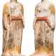 Zwei polychrome Frauenstatuetten, Griechenland, 5. Jahrhundert vor Christus - photo 1