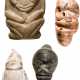 Vier Kleinfiguren aus Stein und Muschel, Karibik, Taíno-Kultur, 11. - 15. Jahrhundert - Foto 1